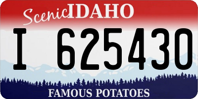 ID license plate I625430
