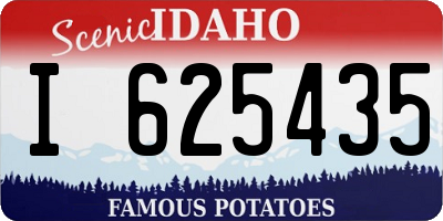 ID license plate I625435