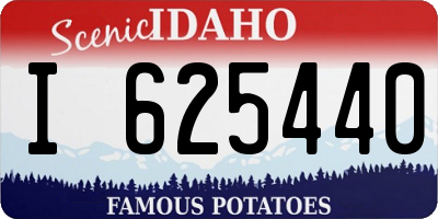 ID license plate I625440