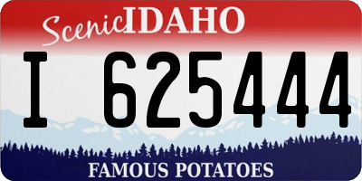 ID license plate I625444