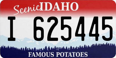 ID license plate I625445