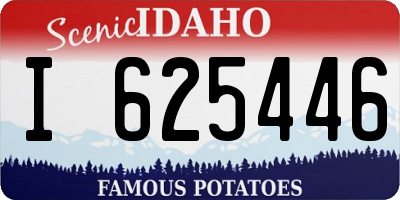 ID license plate I625446