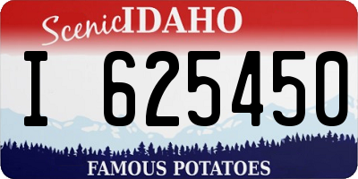 ID license plate I625450
