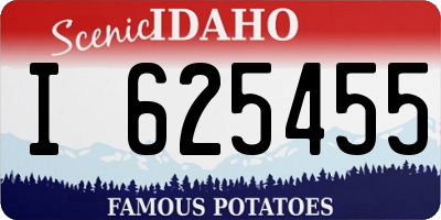 ID license plate I625455