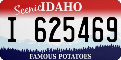 ID license plate I625469