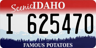 ID license plate I625470