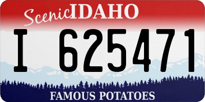 ID license plate I625471