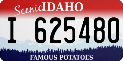 ID license plate I625480