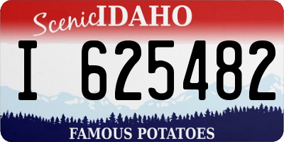 ID license plate I625482
