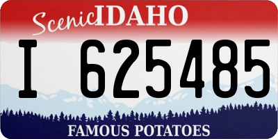 ID license plate I625485