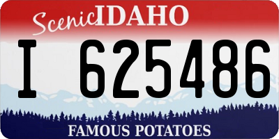 ID license plate I625486