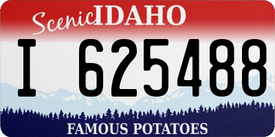 ID license plate I625488