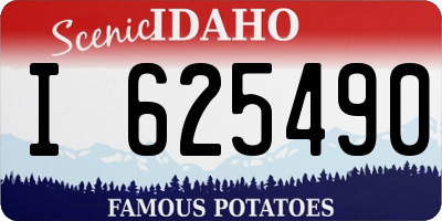 ID license plate I625490