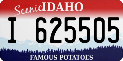 ID license plate I625505