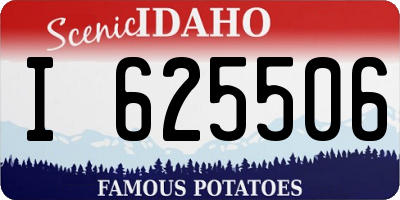 ID license plate I625506