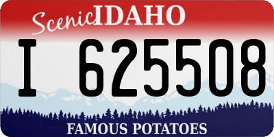 ID license plate I625508