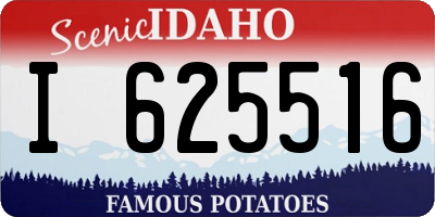 ID license plate I625516