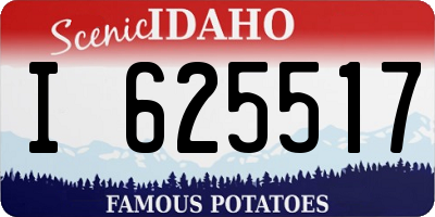 ID license plate I625517