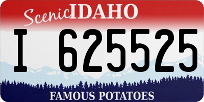 ID license plate I625525