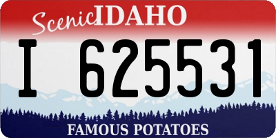 ID license plate I625531