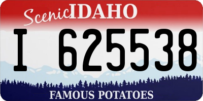 ID license plate I625538