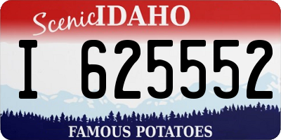 ID license plate I625552
