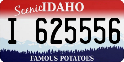 ID license plate I625556
