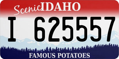 ID license plate I625557