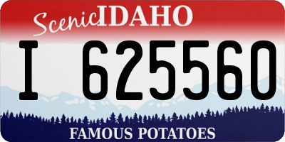 ID license plate I625560
