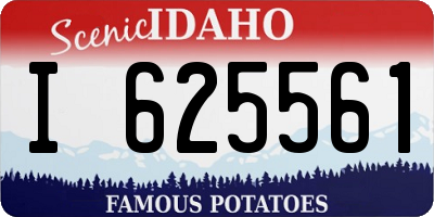 ID license plate I625561