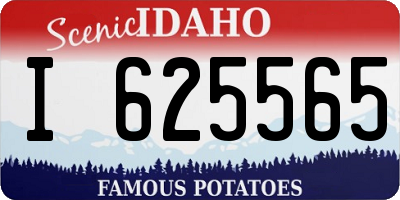 ID license plate I625565