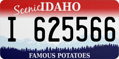 ID license plate I625566