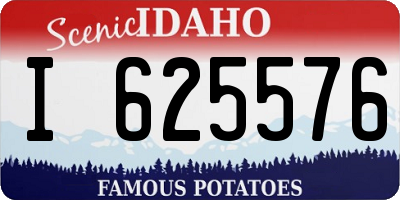 ID license plate I625576