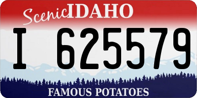 ID license plate I625579