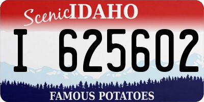 ID license plate I625602