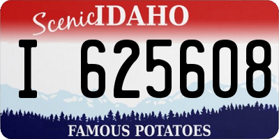 ID license plate I625608