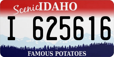ID license plate I625616