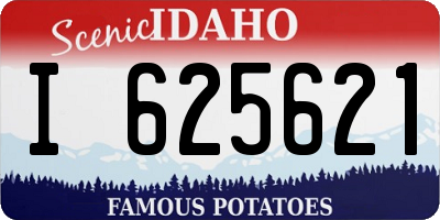 ID license plate I625621