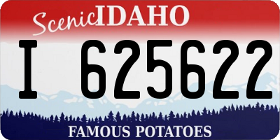 ID license plate I625622
