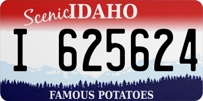 ID license plate I625624