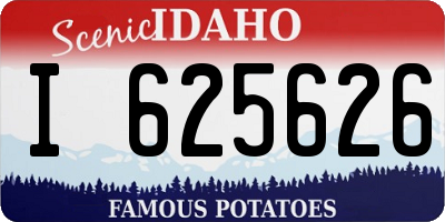 ID license plate I625626