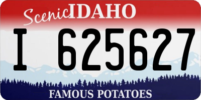ID license plate I625627