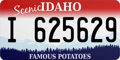 ID license plate I625629