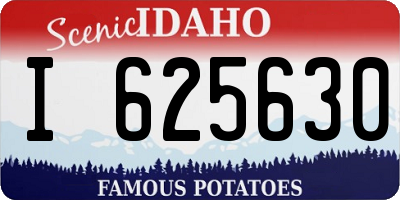 ID license plate I625630