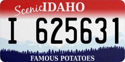 ID license plate I625631