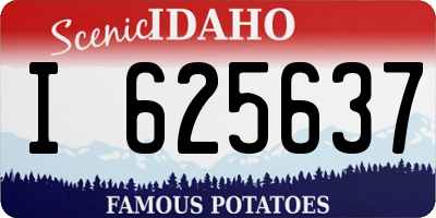 ID license plate I625637