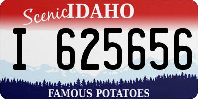 ID license plate I625656