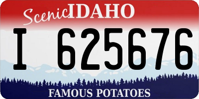 ID license plate I625676