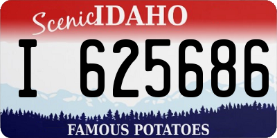 ID license plate I625686