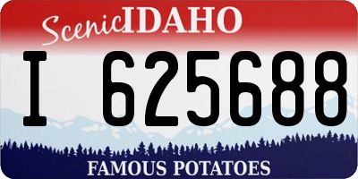 ID license plate I625688